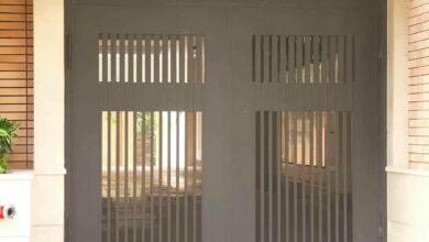 درب پارکینگ حیاط فرفورژه در هشتگرد