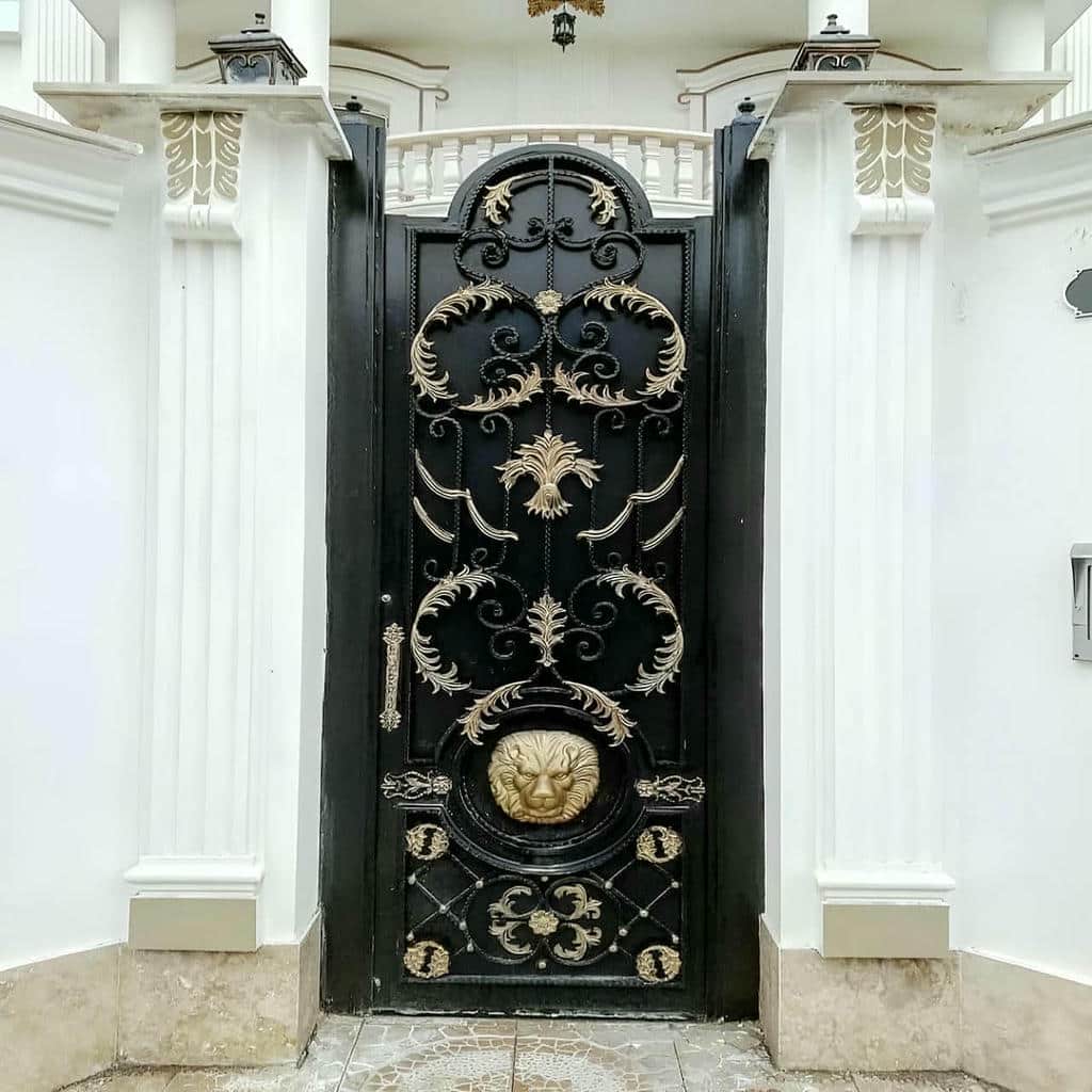 فروش درب پارکینگ حیاط فرفورژه جوش تمیز در بابل