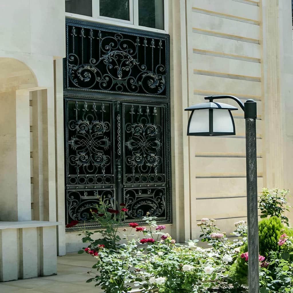 قیمت درب پارکینگ حیاط فرفورژه اندازه گیری محل در شهریار