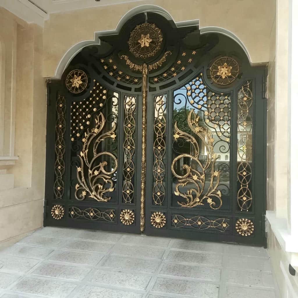 قیمت درب پارکینگ حیاط فرفورژه پرتردد در ساوه قیمت درب پارکینگ حیاط فرفورژه پرتردد در ساوه