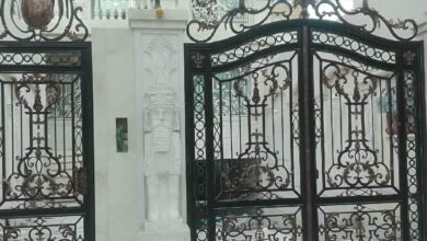 درب پارکینگ حیاط فرفورژه در دماوند