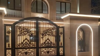 درب پارکینگ حیاط فرفورژه در اشتهارد