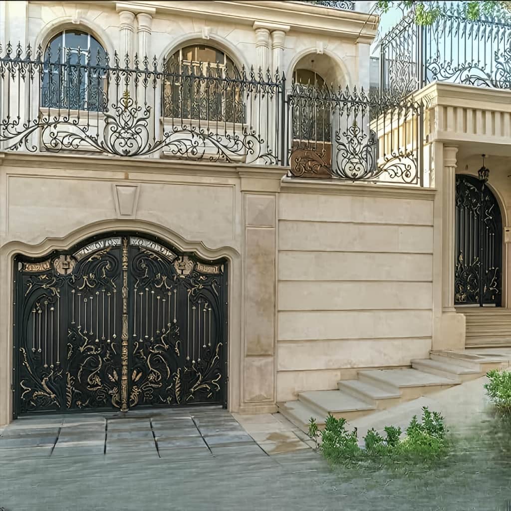 خرید درب پارکینگ حیاط فرفورژه ویلایی در سبزوار