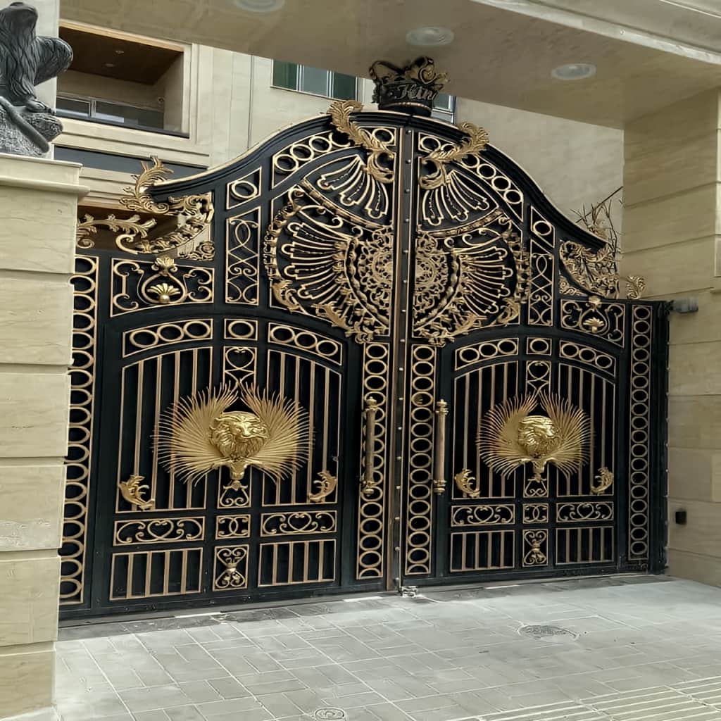 نصب درب حیاط فرفورژه ضدزنگ در خرم آباد