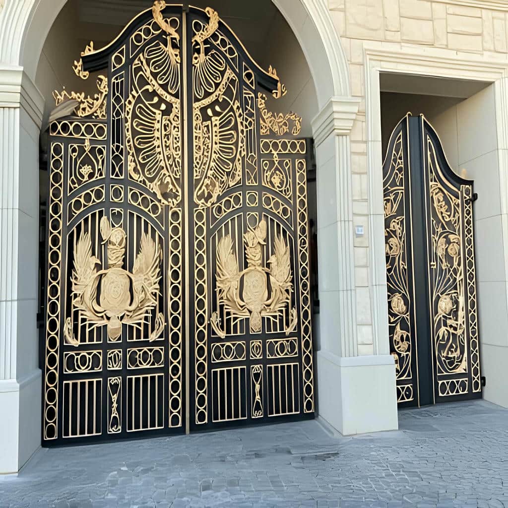 درب پارکینگ حیاط فرفورژه در ملارد
