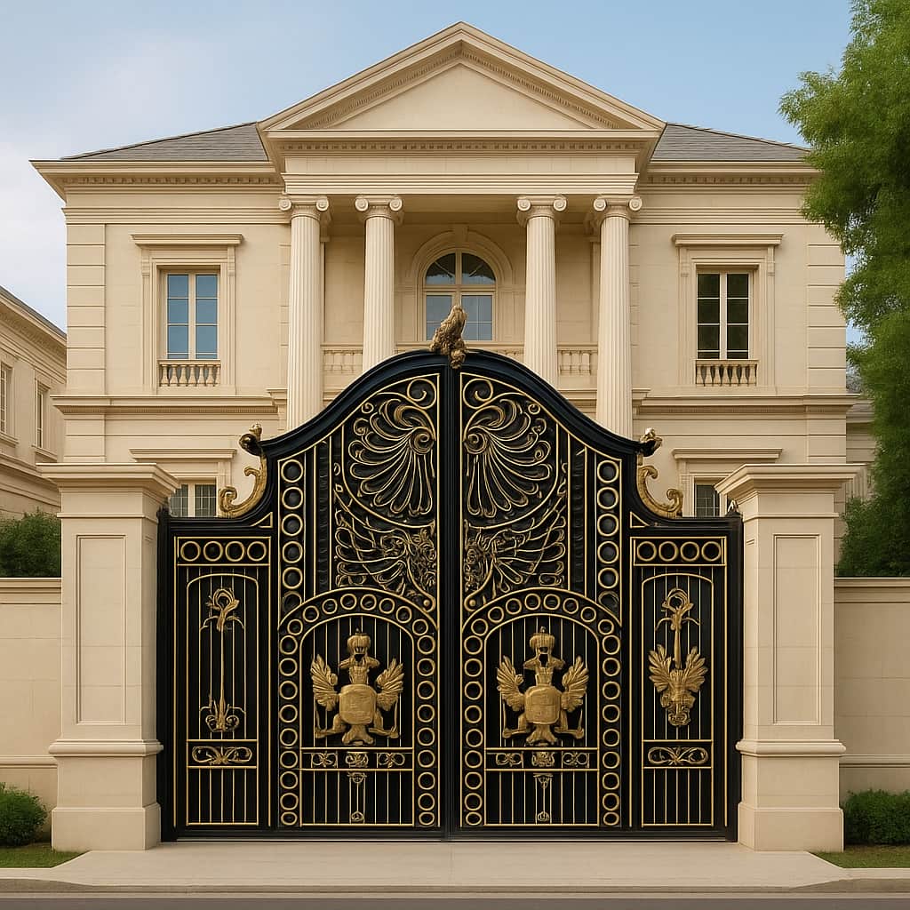 خرید درب پارکینگ حیاط فرفورژه ویلایی در ارومیه