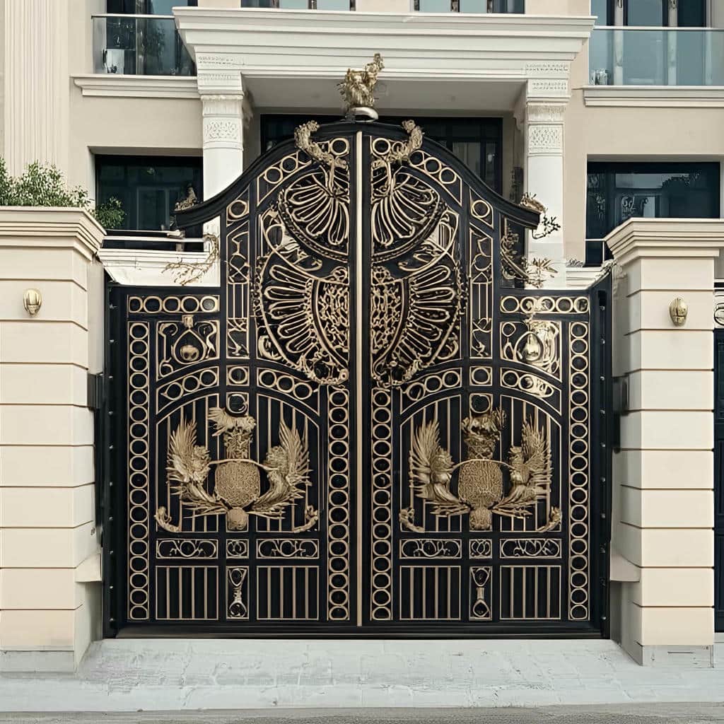 درب پارکینگ حیاط فرفورژه در آمل