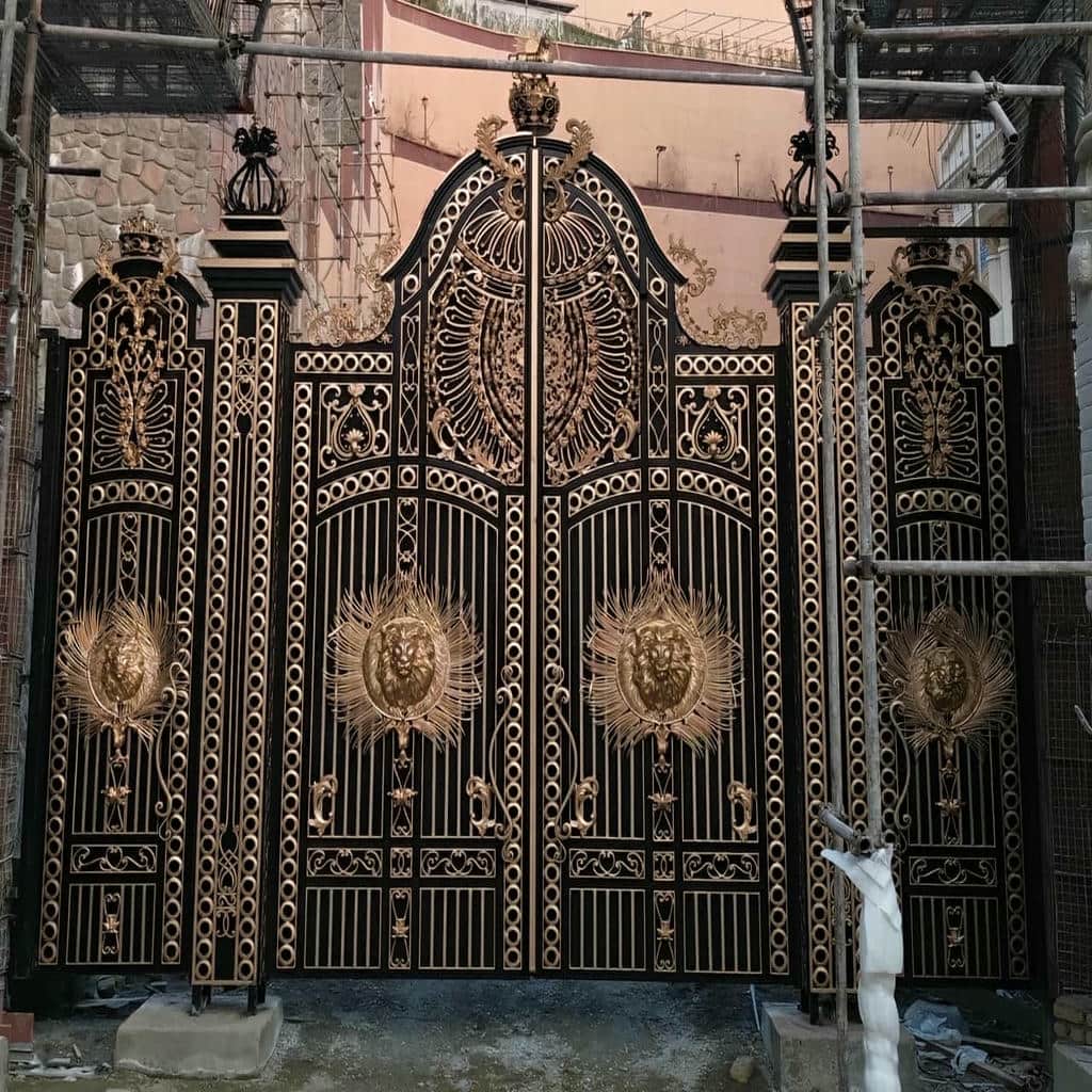 خرید درب حیاط فرفورژه وزن لنگه در عظیمیه کرج