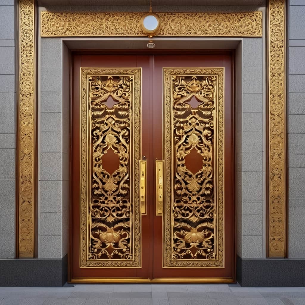 نصب درب پارکینگ حیاط فرفورژه لولای مناسب در قائمشهر
