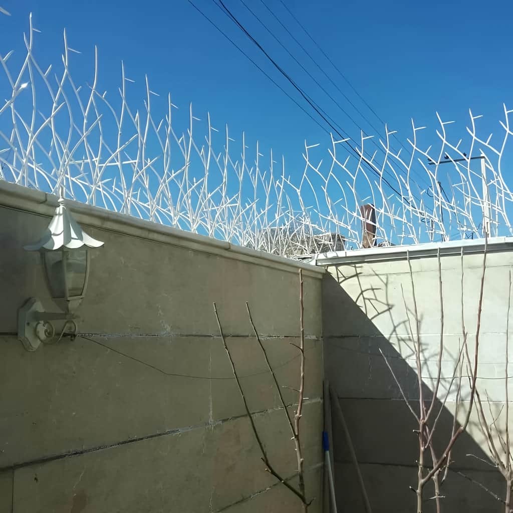 حفاظ سرنیزه ای و حفاظ شاخ گوزنی با شاسی محکم تاج دیوار