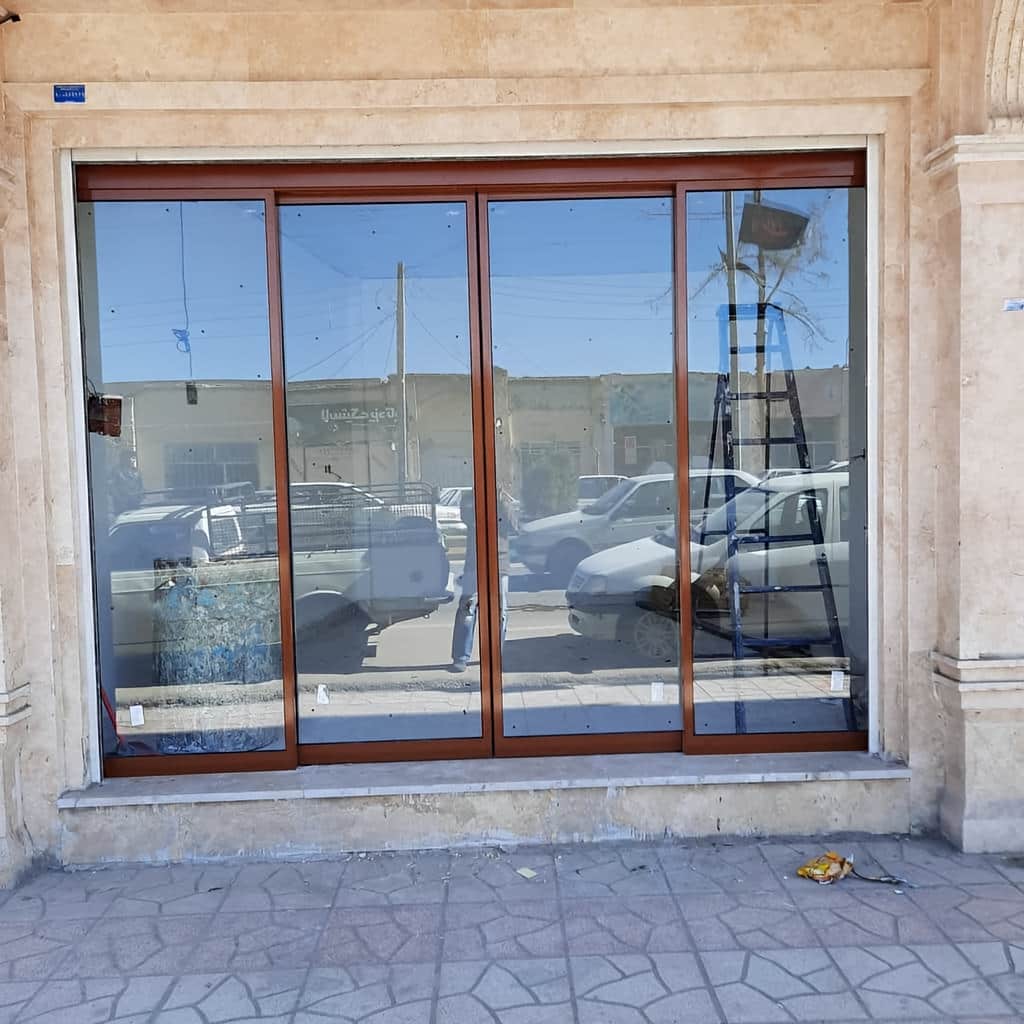قیمت درب تلسکوپی اتوماتیک شیشه ای