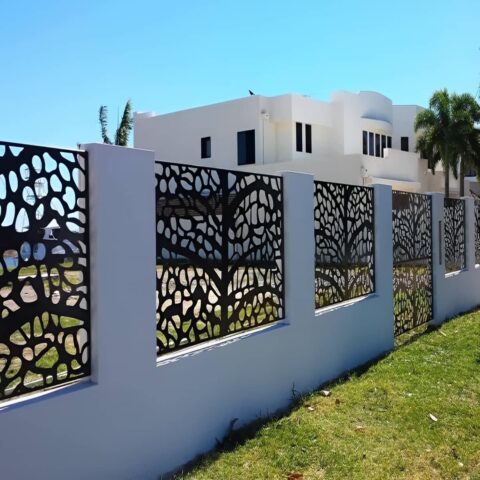نرده CNC رنگ کوره ای بادوام