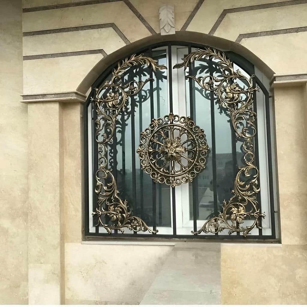 حفاظ پنجره فلزی با جوشکاری تمیز اتصالات