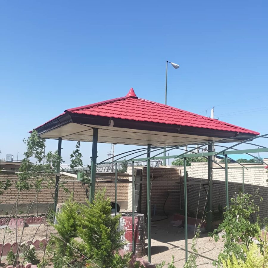 آردواز فلزی شیک ویلا با رنگ مقاوم نما