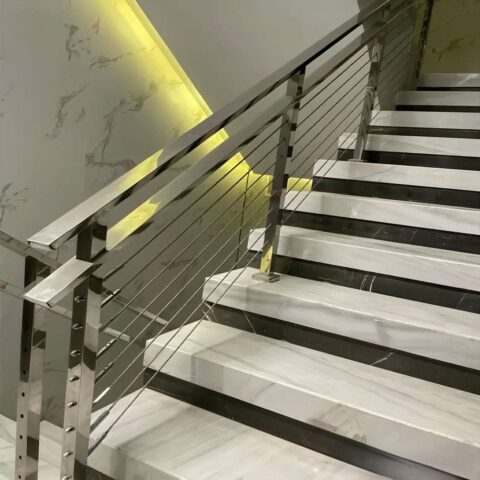 نرده استیل طلایی لوکس