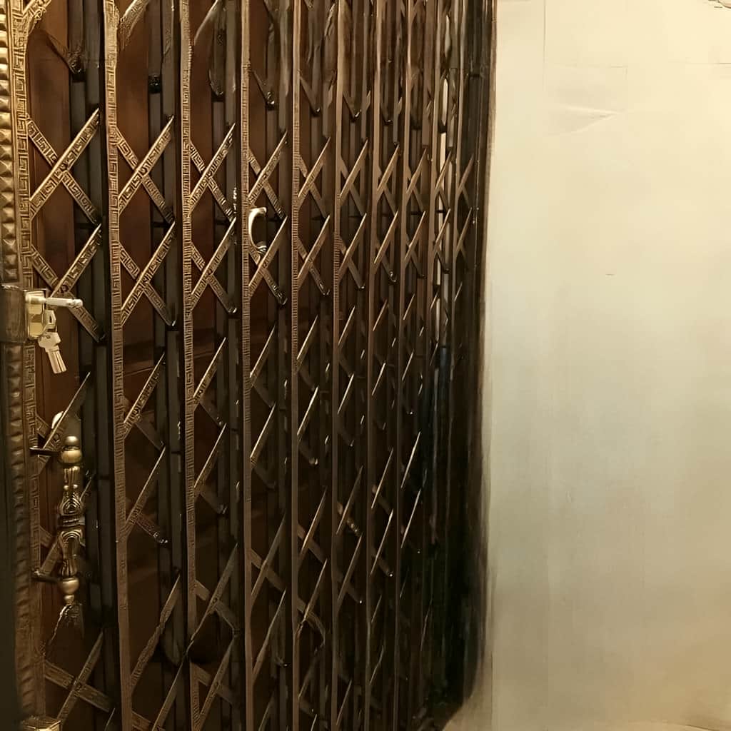 تولید درب آکاردئونی پنج گل دوبل تقویتشده