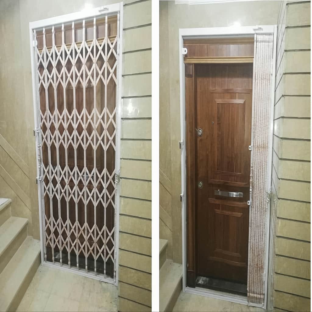 فروش درب آکاردئونی چهار گل لوزی طرح ایتالیایی