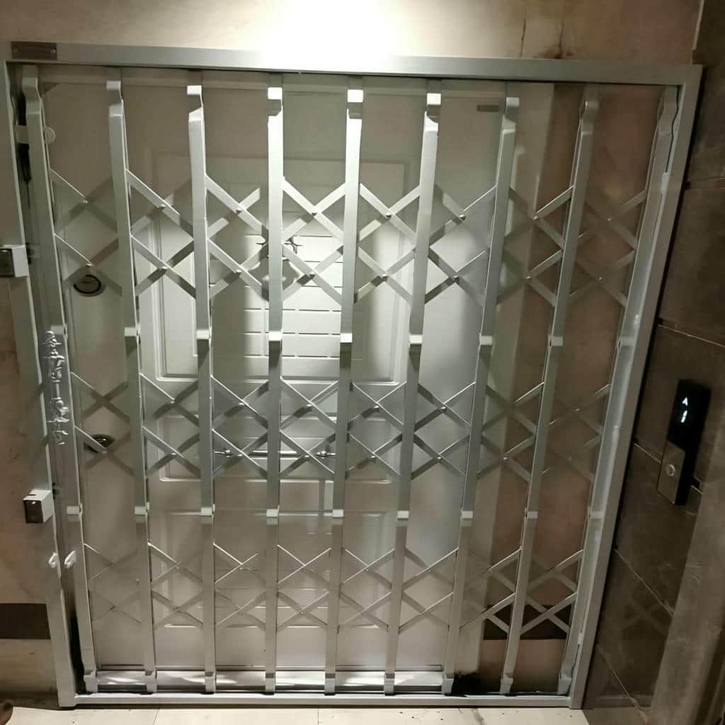 فروش درب آکاردئونی سلطنتی گل دار رنگ پتینه