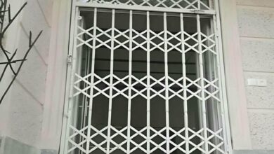 7 مدل درب آکاردئونی شیک قفل دار