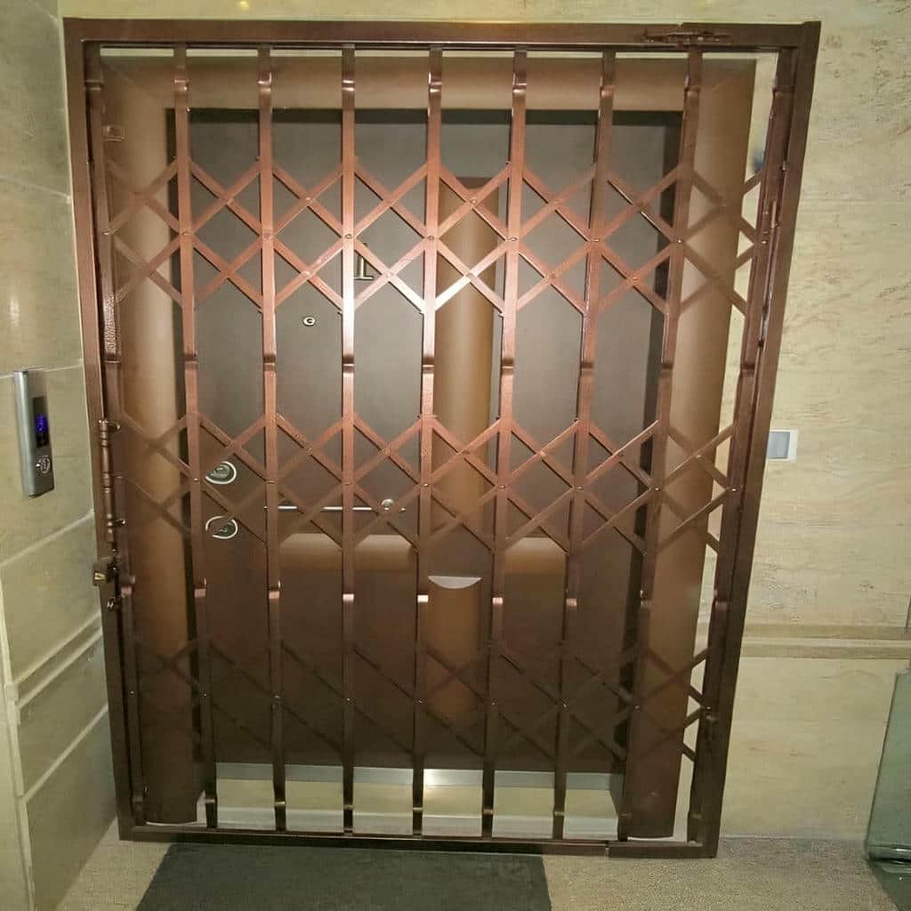 مدل قفل کتابی درب آکاردئونی شیک قفل دار