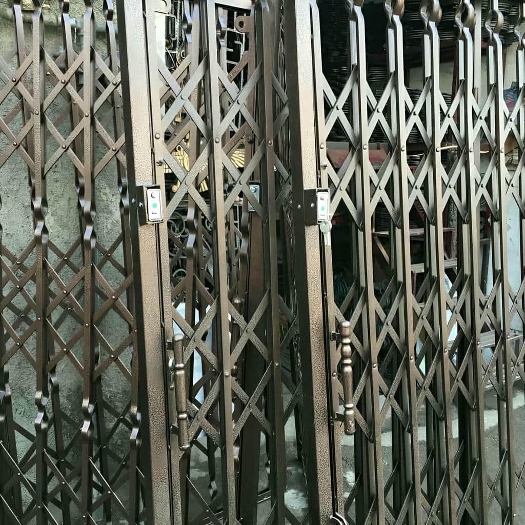 فروش درب آکاردئونی طلایی سلطنتی مدل دوطرفه