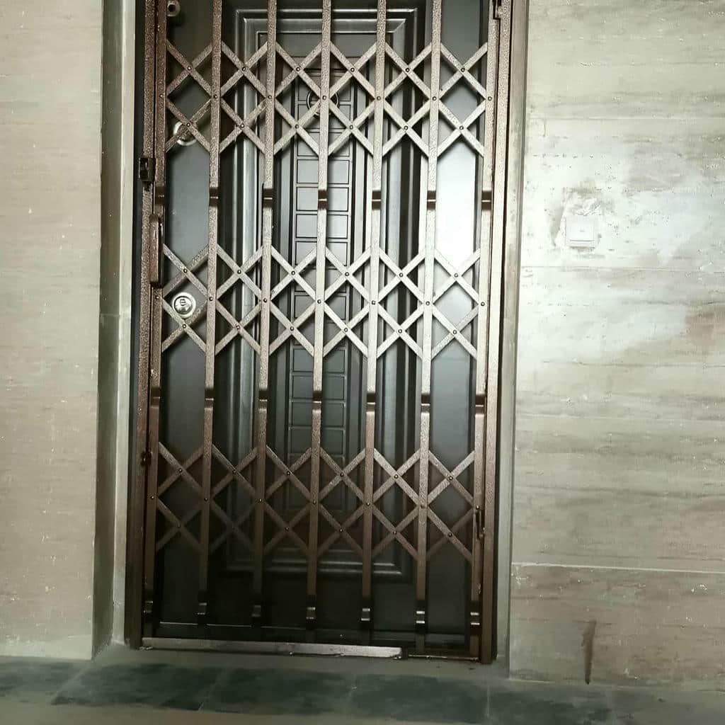 مدل آکاردئونی حفاظ درب ضد سرقت فلزی