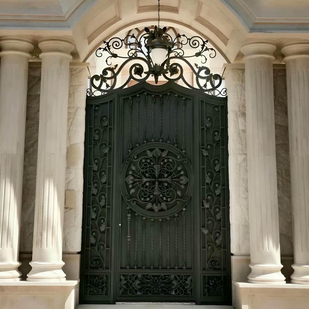 خرید درب حیاط آهنی نفررو ساده