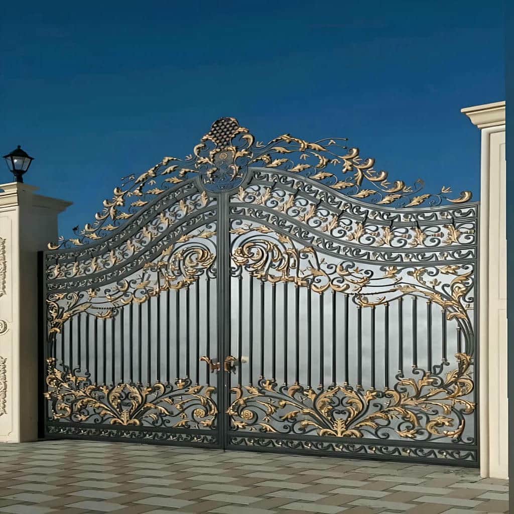 6 نمونه درب حیاط کتیبه دار