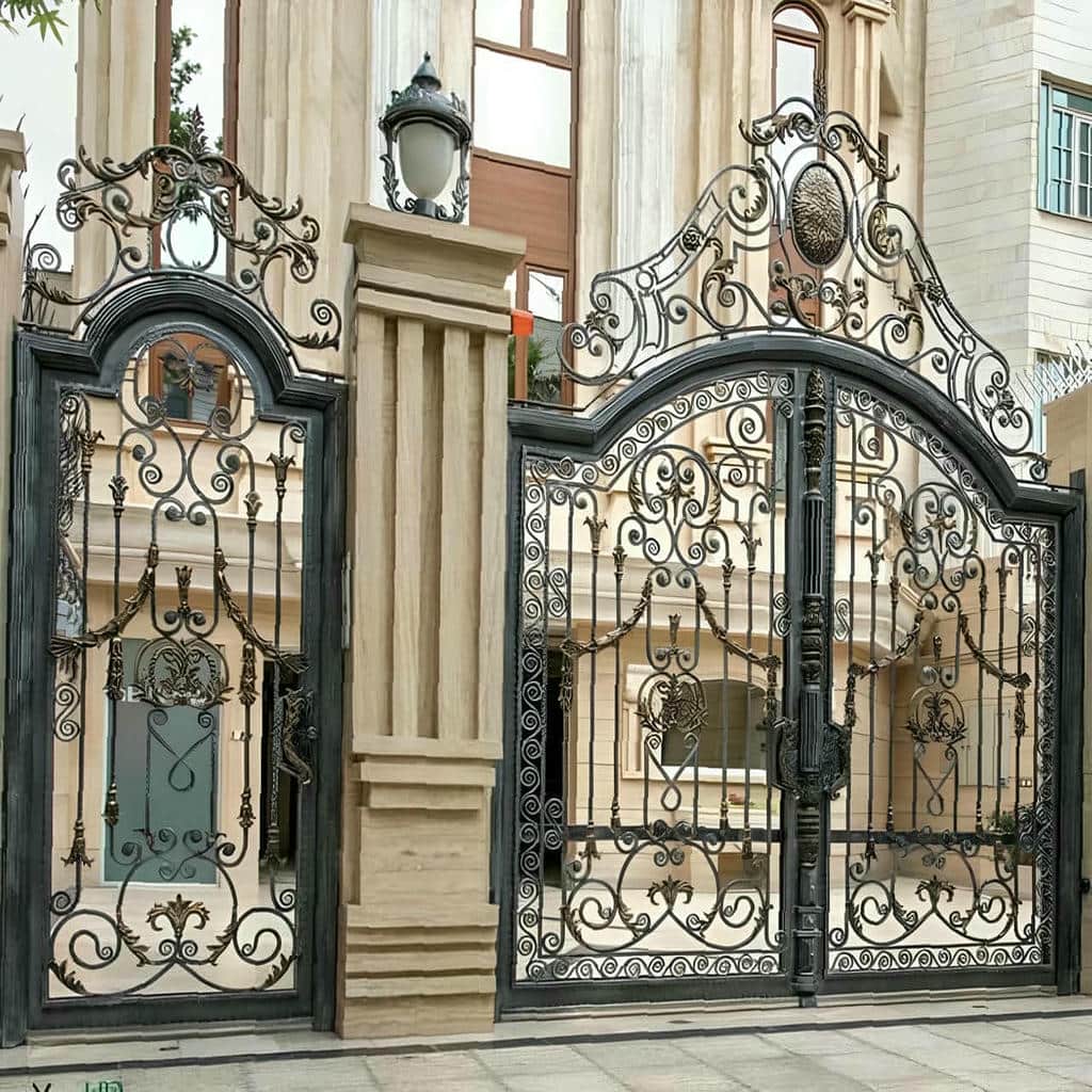 نصب درب پارکینگ ساده پروفیلی شبکهای