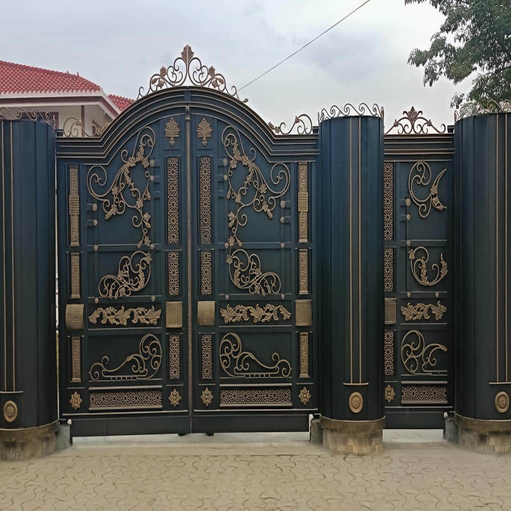 نصب درب پارکینگ مینیمال خطی ترکیبی