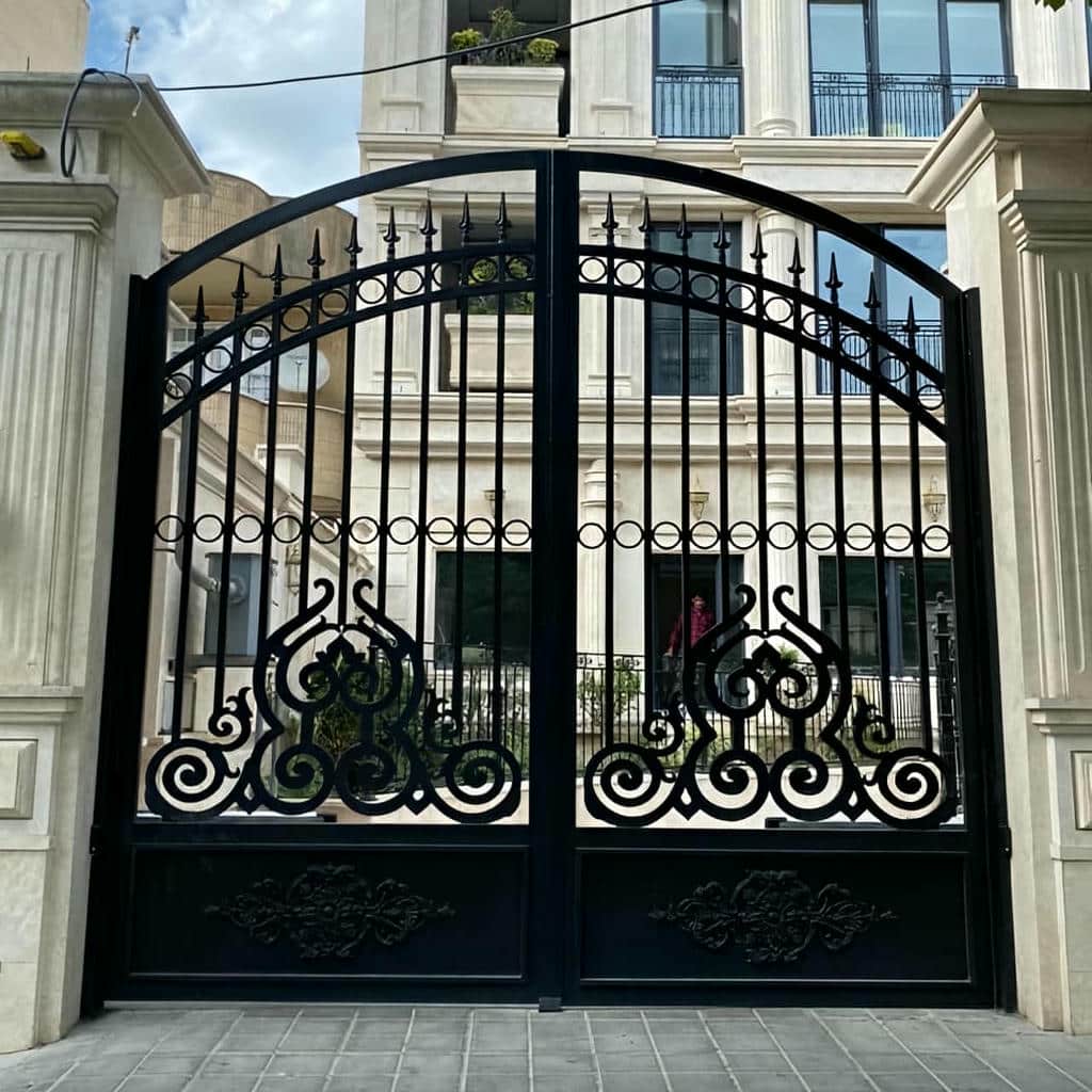 خرید درب پارکینگ ریلی با چرخ بلبرینگی