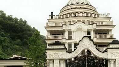 7 مدل درب پارکینگ فلزی دو لنگه