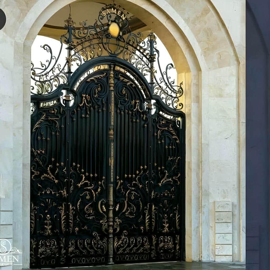 فروش درب پارکینگ برش لیزری طرح هندسی سه‌بعدی