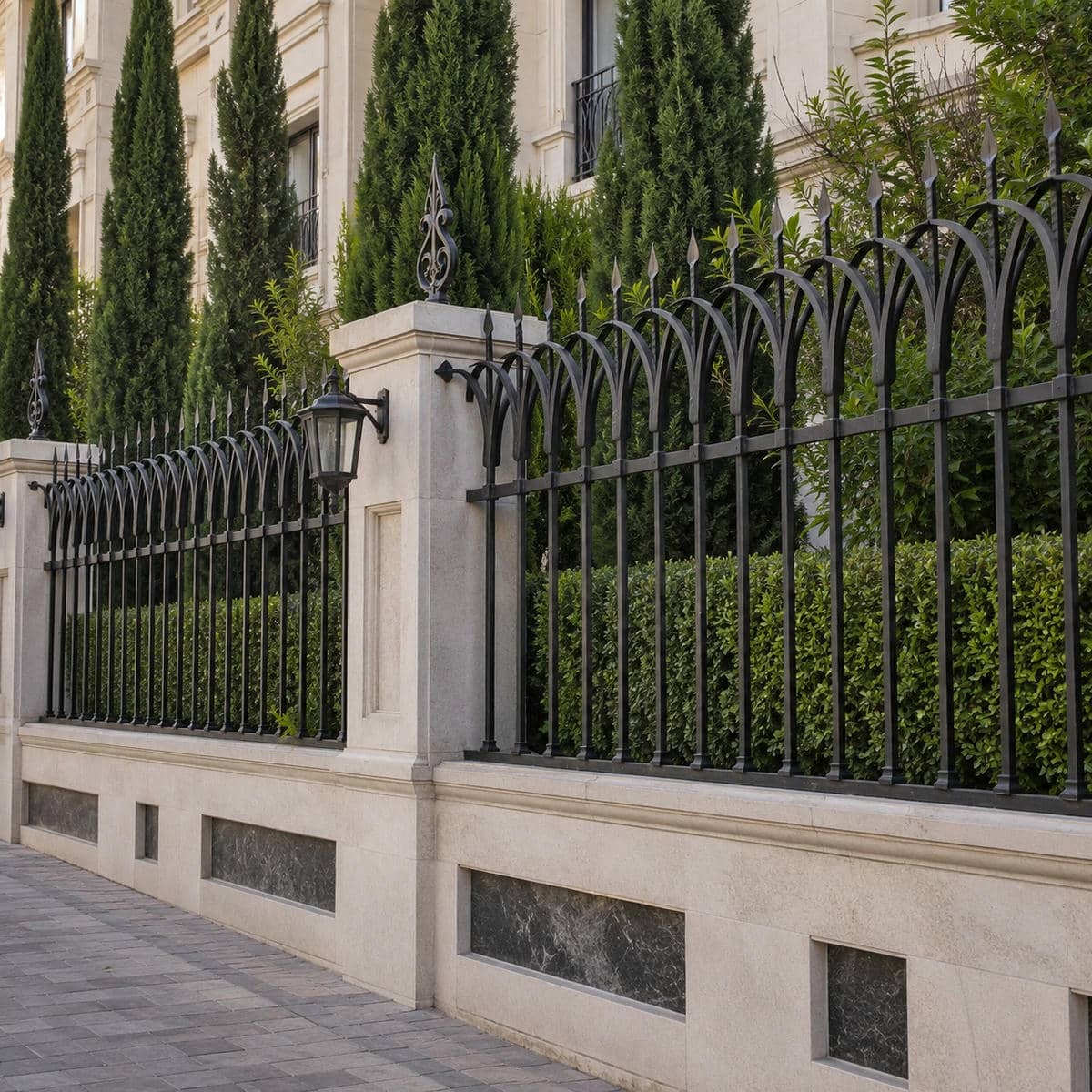 14 نمونه حفاظ دیوار ویلا نمای سنگی