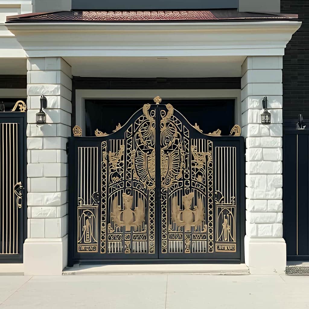ابعاد استاندارد درب حیاط و درب پارکینگ