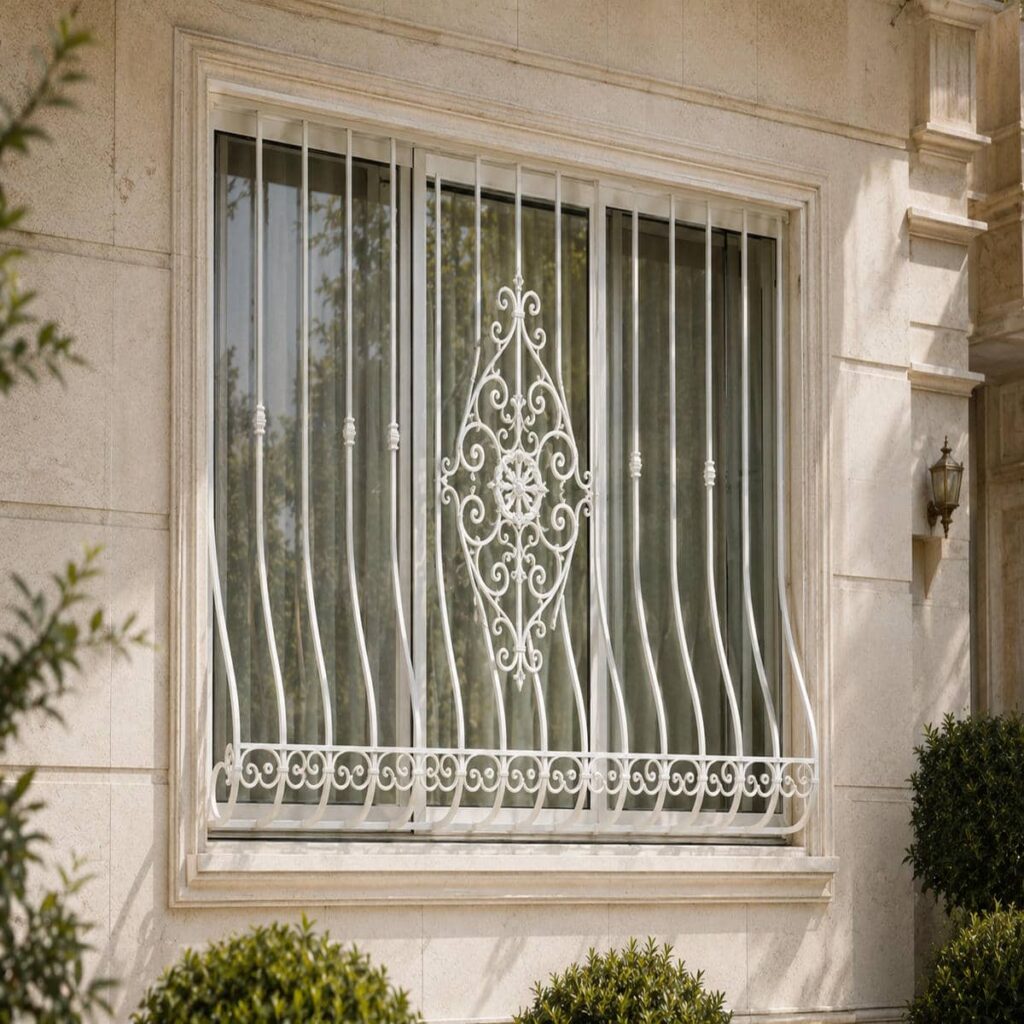 تولید حفاظ پنجره فرفورژه گل نرده با جوشکاری دقیق