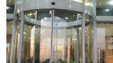 7 مدل درب اتوماتیک شیشه ای دو لنگه کشویی