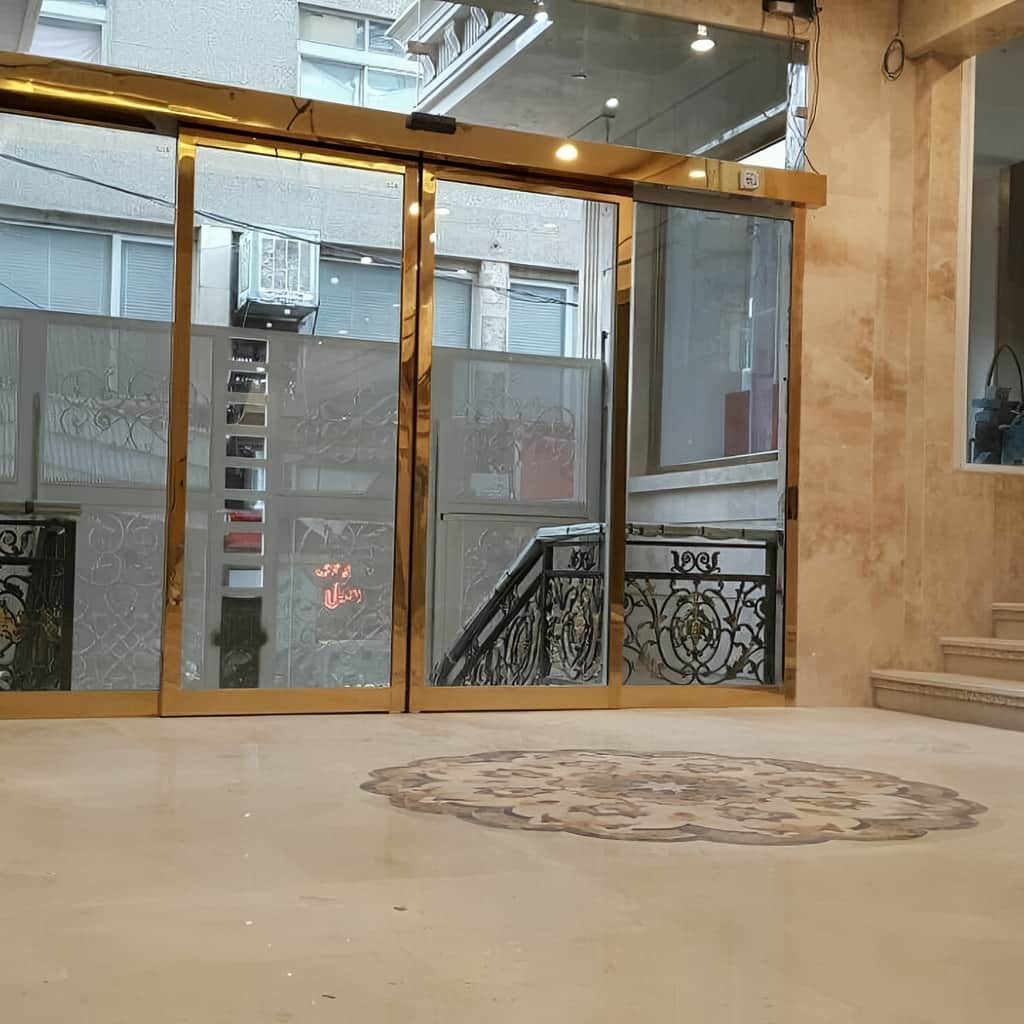 خرید درب اتوماتیک شیشه ای لوکس هتلینگ دو لت