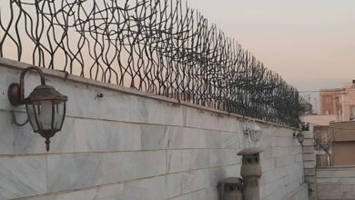 14 نمونه حفاظ دیوار با میلگرد آجدار