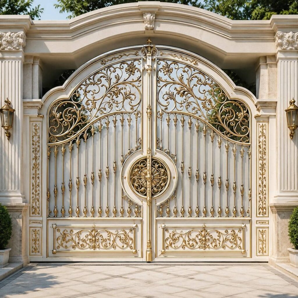 خرید درب فلزی حیاط حصاری عمودی