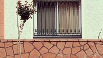 13 نمونه نرده پنجره فلزی شاسی دار