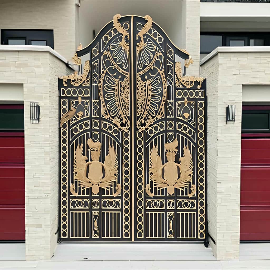خرید درب فلزی ریلی باغ
