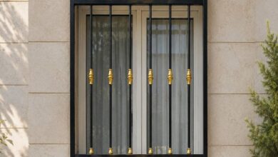 14 مدل حفاظ پنجره قوسی کتیبه دار