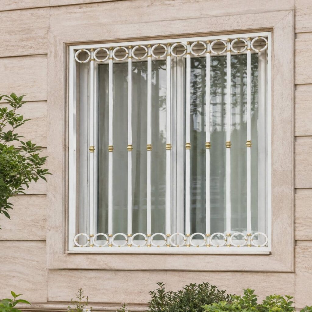 خرید حفاظ پنجره رنگی کوره ای متناسب با فریم پنجره