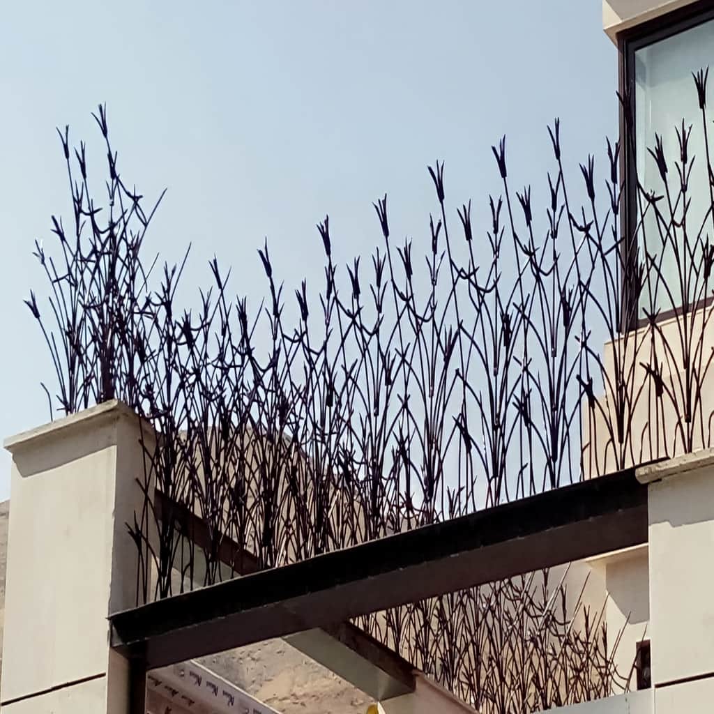نرده حفاظ دیوار با پوشش رنگ