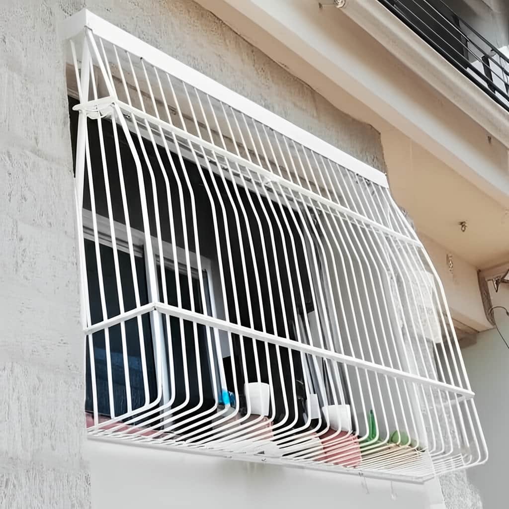 حفاظ پنجره ضد سرقت با ساختار فلزی متراکم