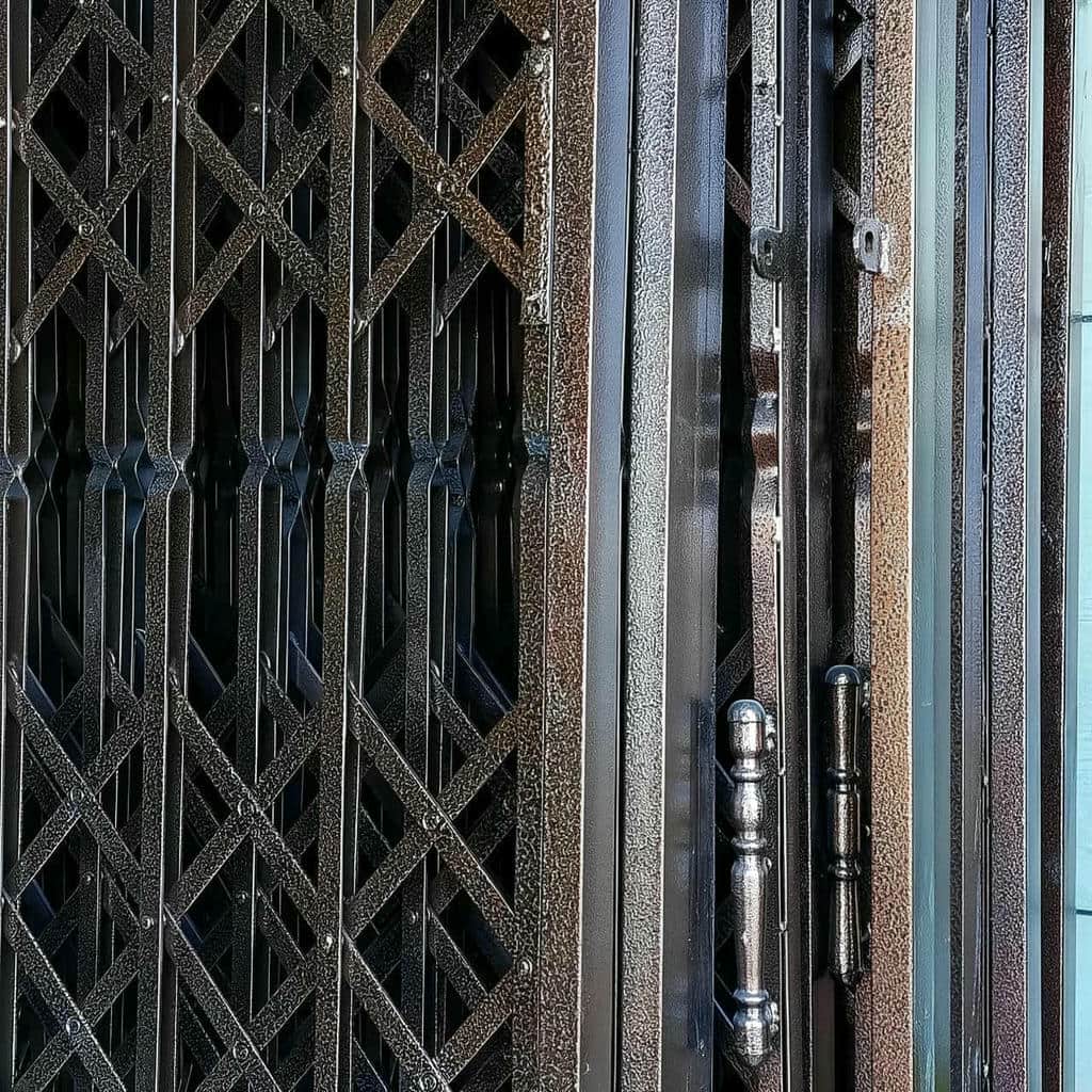 حفاظ درب ضد سرقت در نمونه اجرای ساختمان
