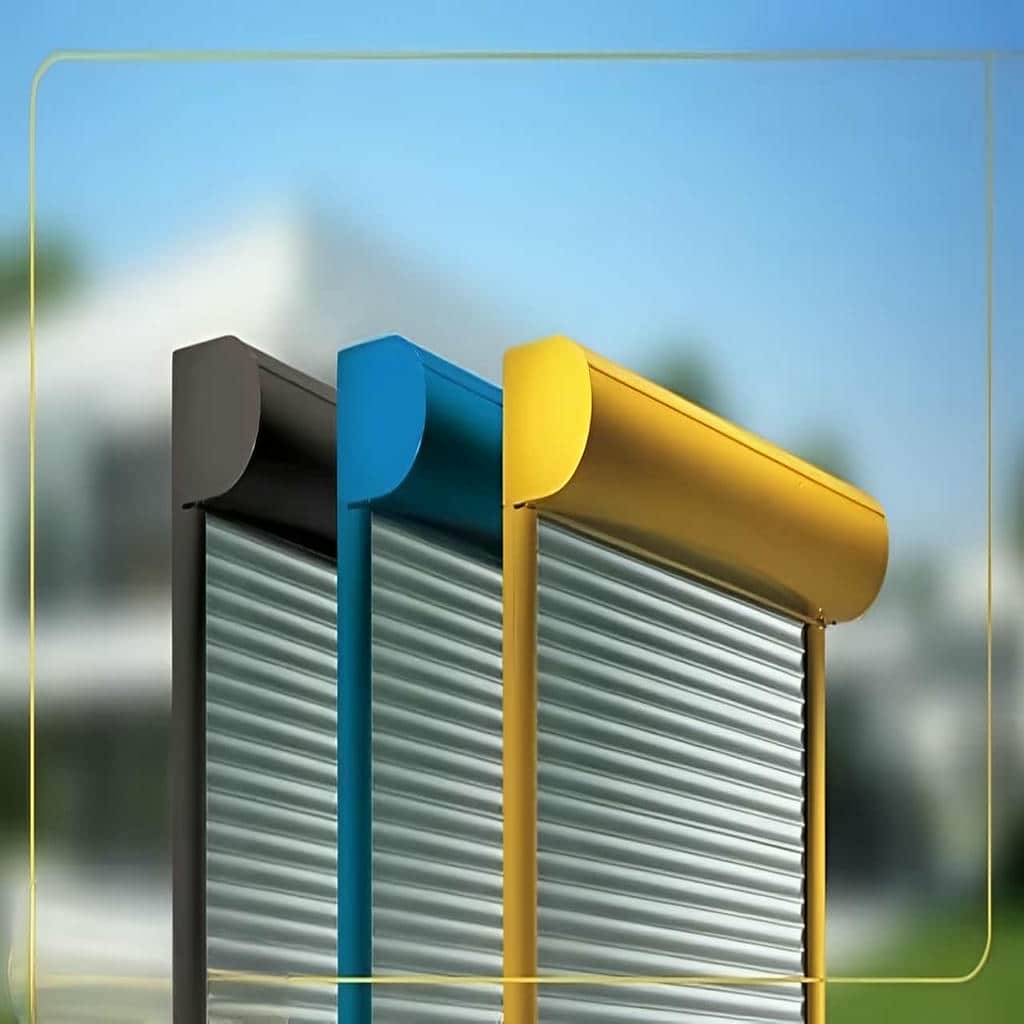 کرکره اتوماتیک آلومینیومی روی ورودی ویلایی