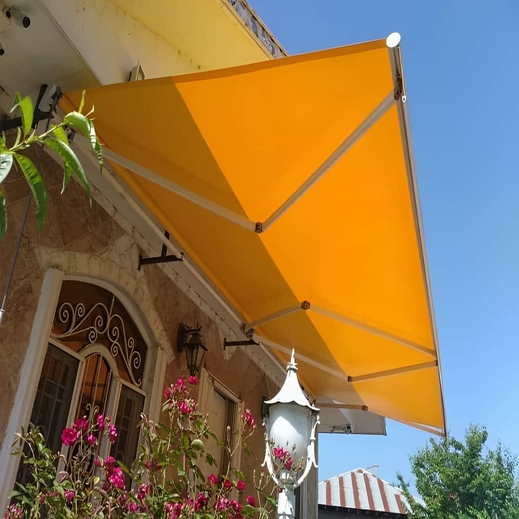 مرکز فروش سایبان ریموت دار با انتخاب رنگ و طرح هماهنگ با نما