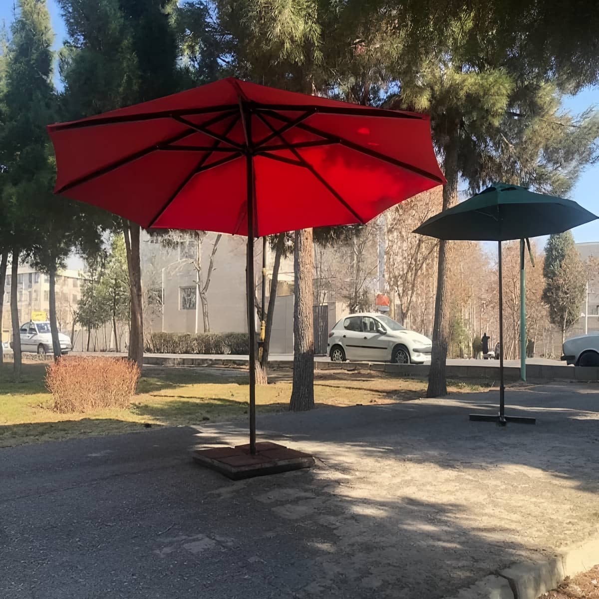 سایبان ریموت دار نمای ساختمان